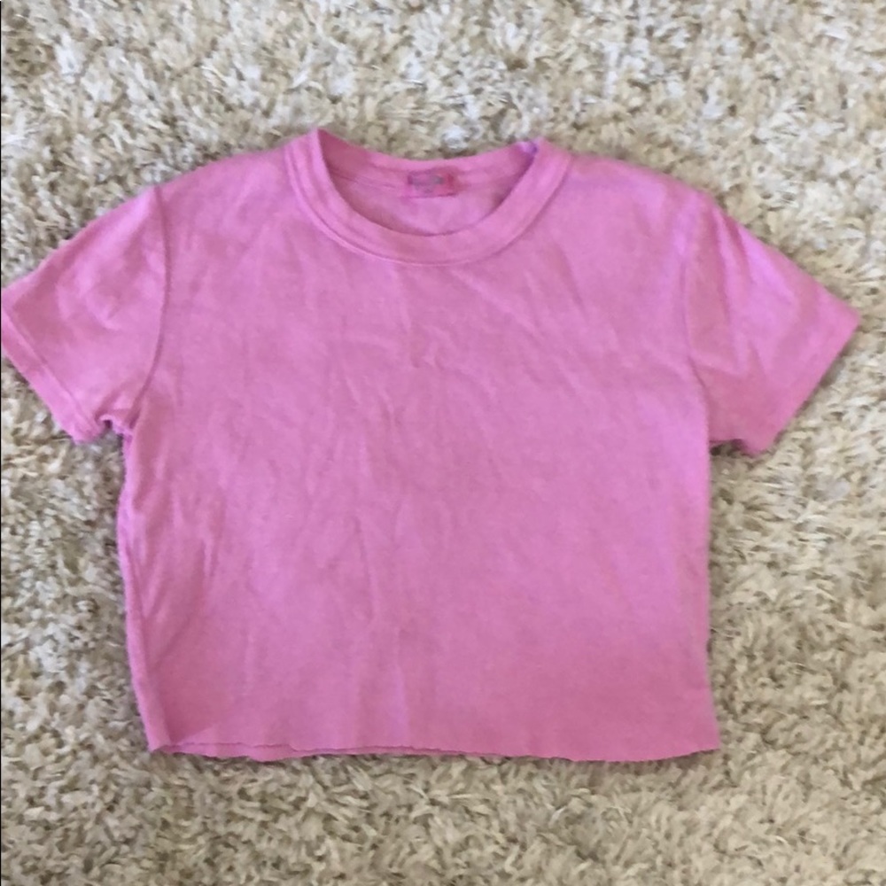Hot Pink brandy Melville shirt